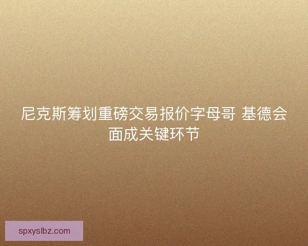 尼克斯筹划重磅交易报价字母哥 基德会面成关键环节